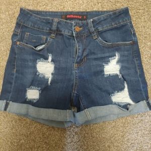 Dollhouse distressed shorts